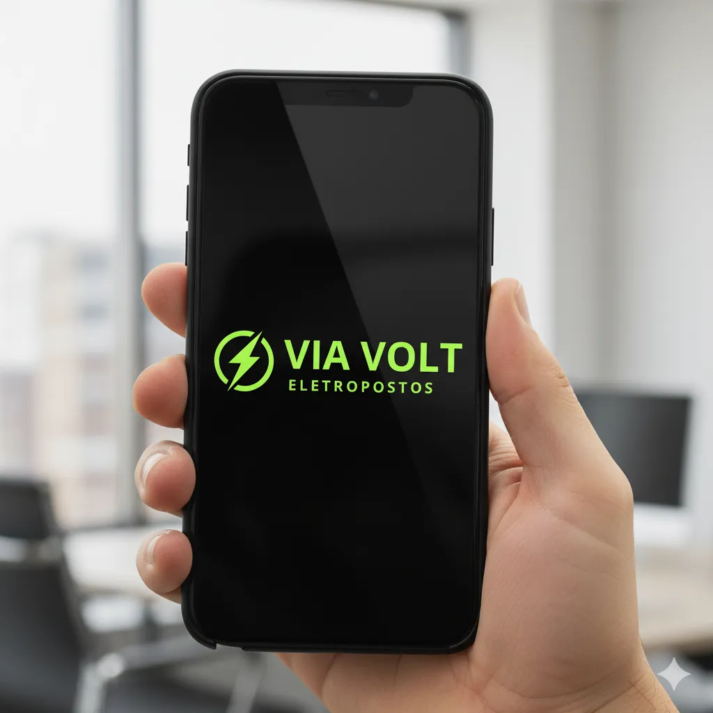 App VIA VOLT exibindo recarga